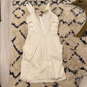 White BCBG dress